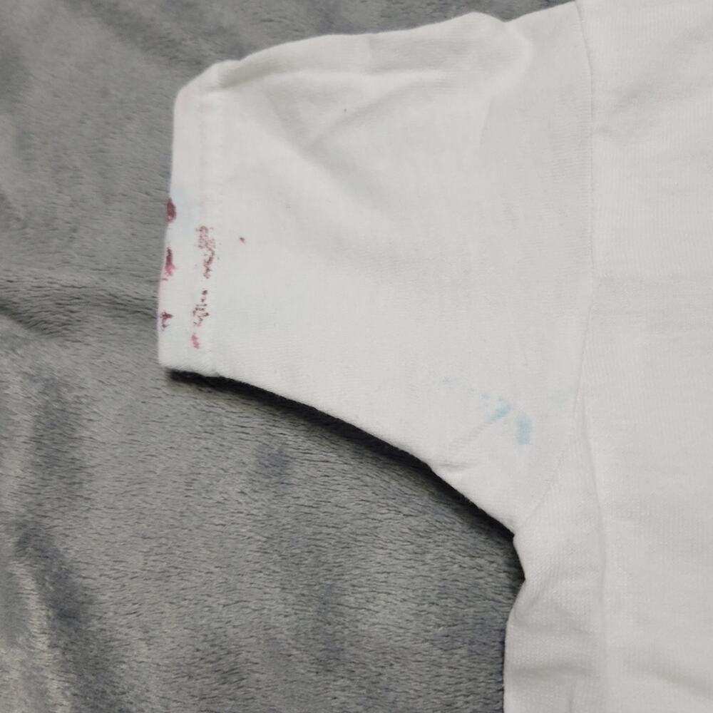 Its My Birthday Shirt Girls 2t Stitch Tee Shirt White Pink Paint Comfort Stretch - Picture 2 of 12